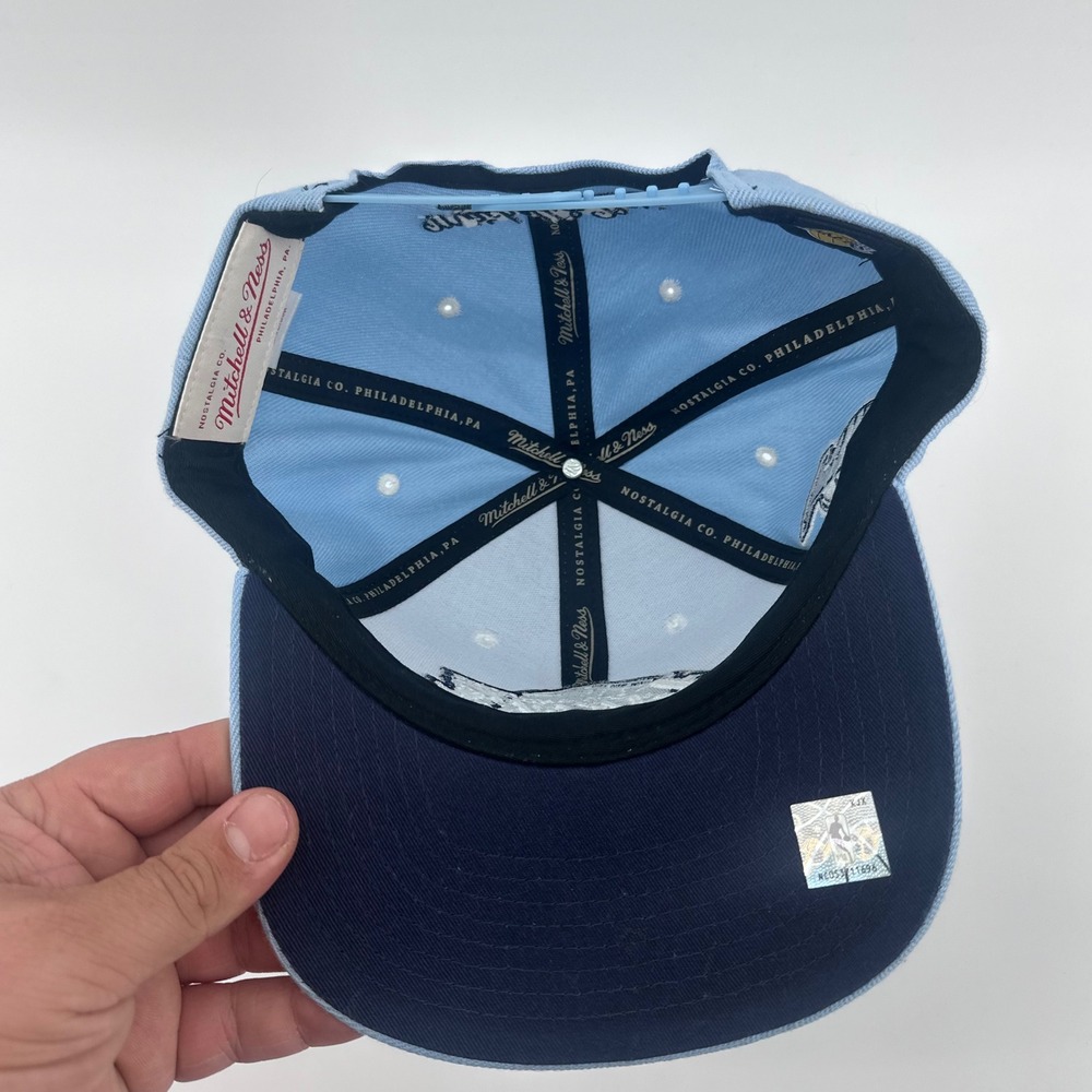 Mitchell & Ness Los Angeles Lakers Hat Mens OS Light Blue Snapback NBA Cap - Picture 6 of 8